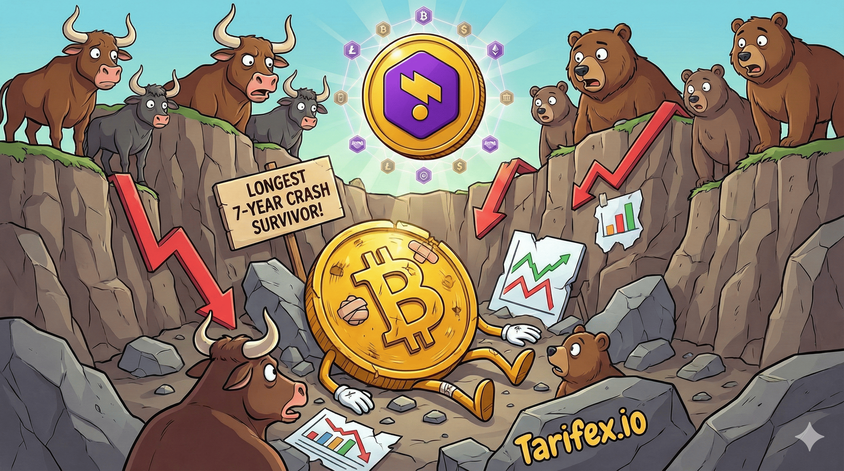 Биткоин пережил самое продолжительное падение за 7 лет.