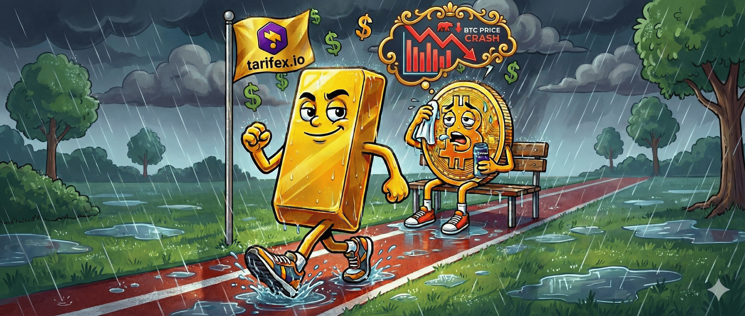 Почему биткоин растёт медленнее золота?