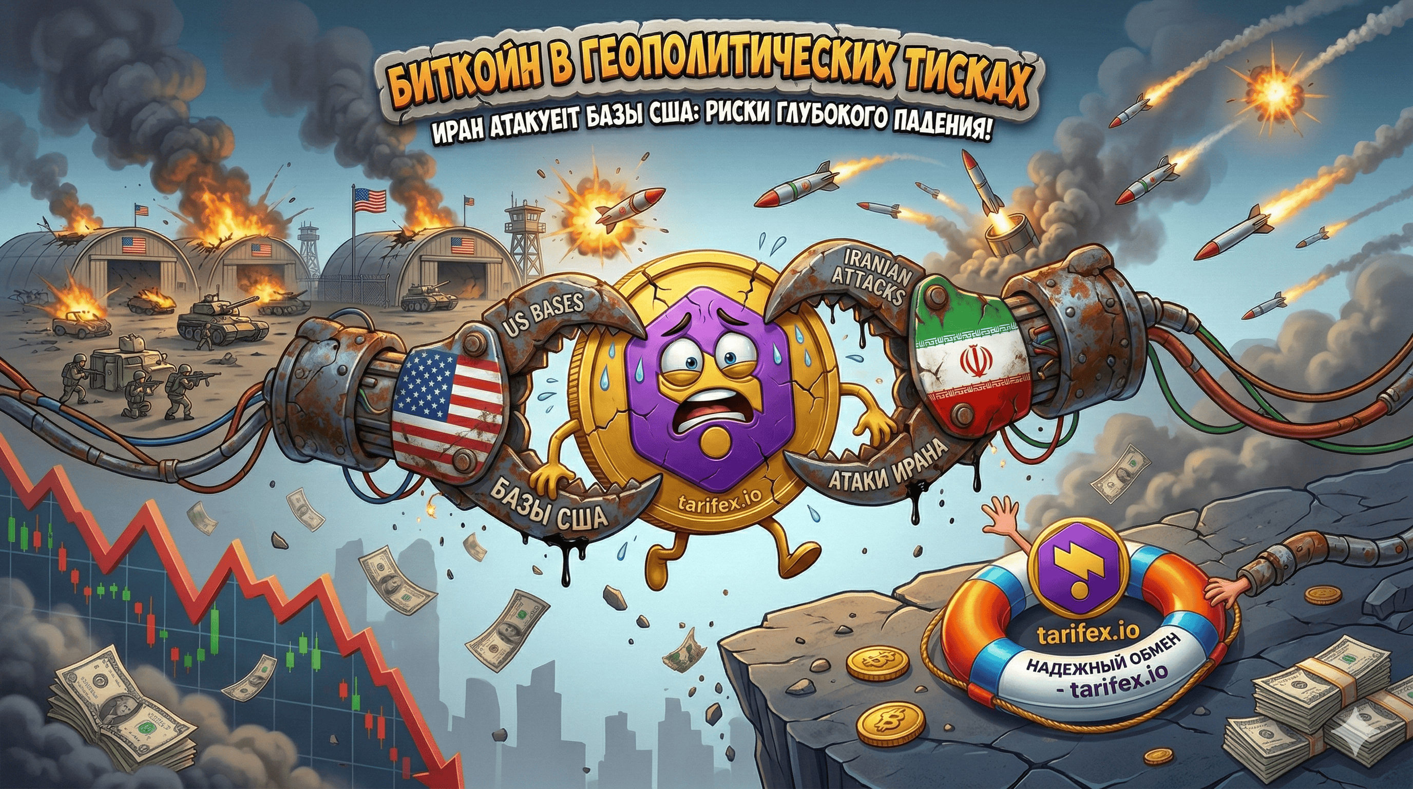 Bitcoin Under Geopolitical Pressure: Risks of Further Decline Amid Iran’s Attacks on U.S. Bases!