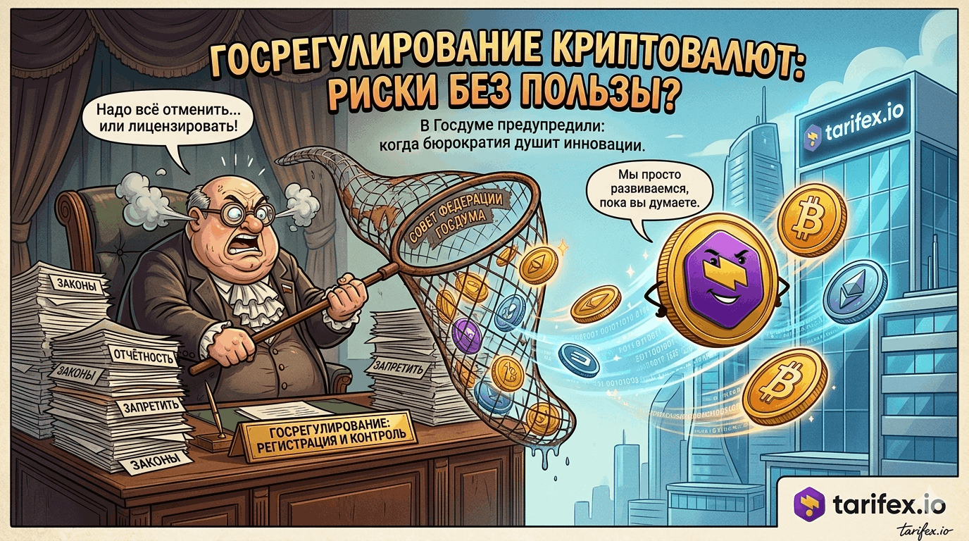 В Госдуме предупредили о рисках госрегулирования криптовалют!