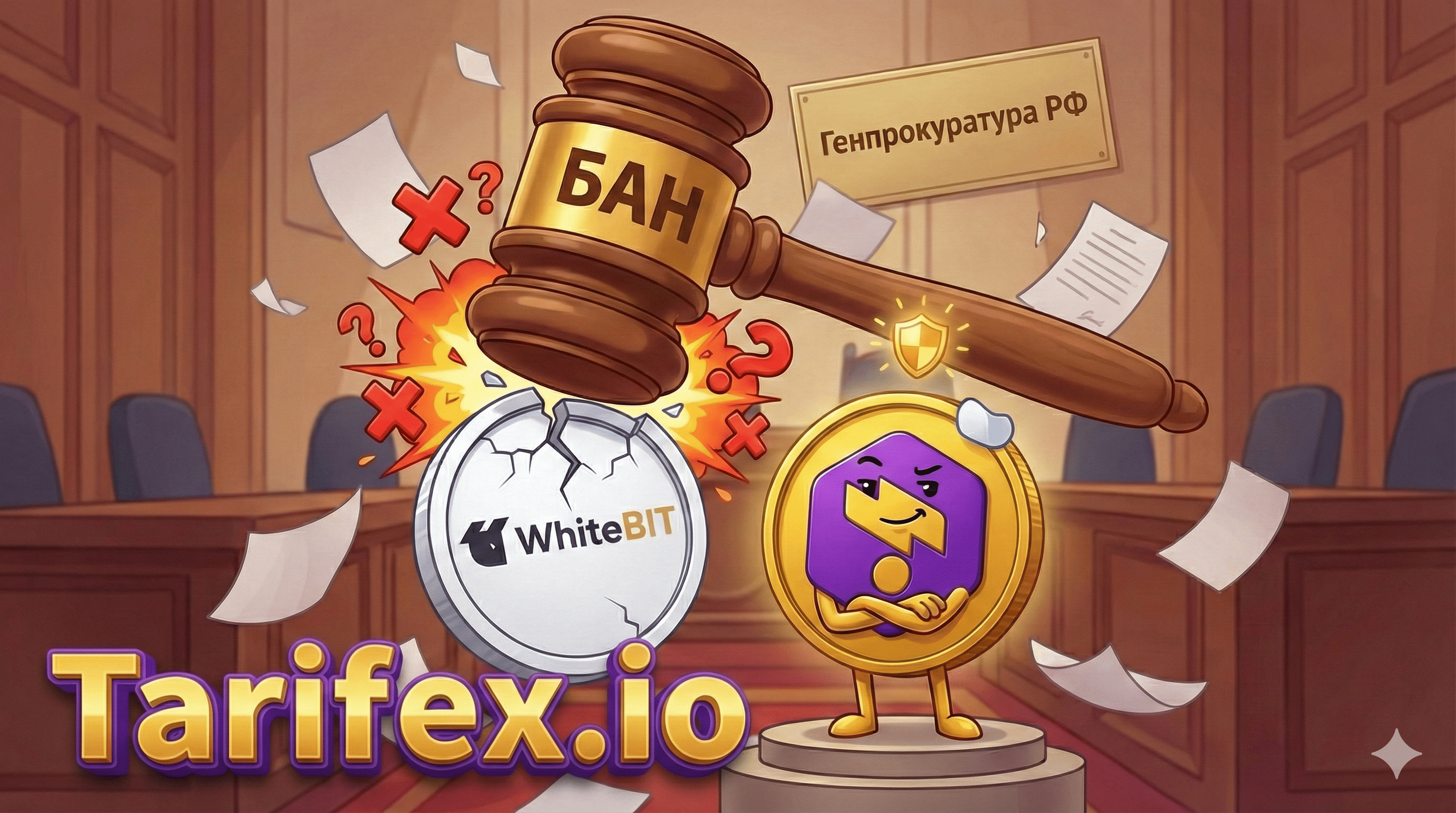 Генпрокуратура РФ признала криптобиржу WhiteBIT нежелательной организацией