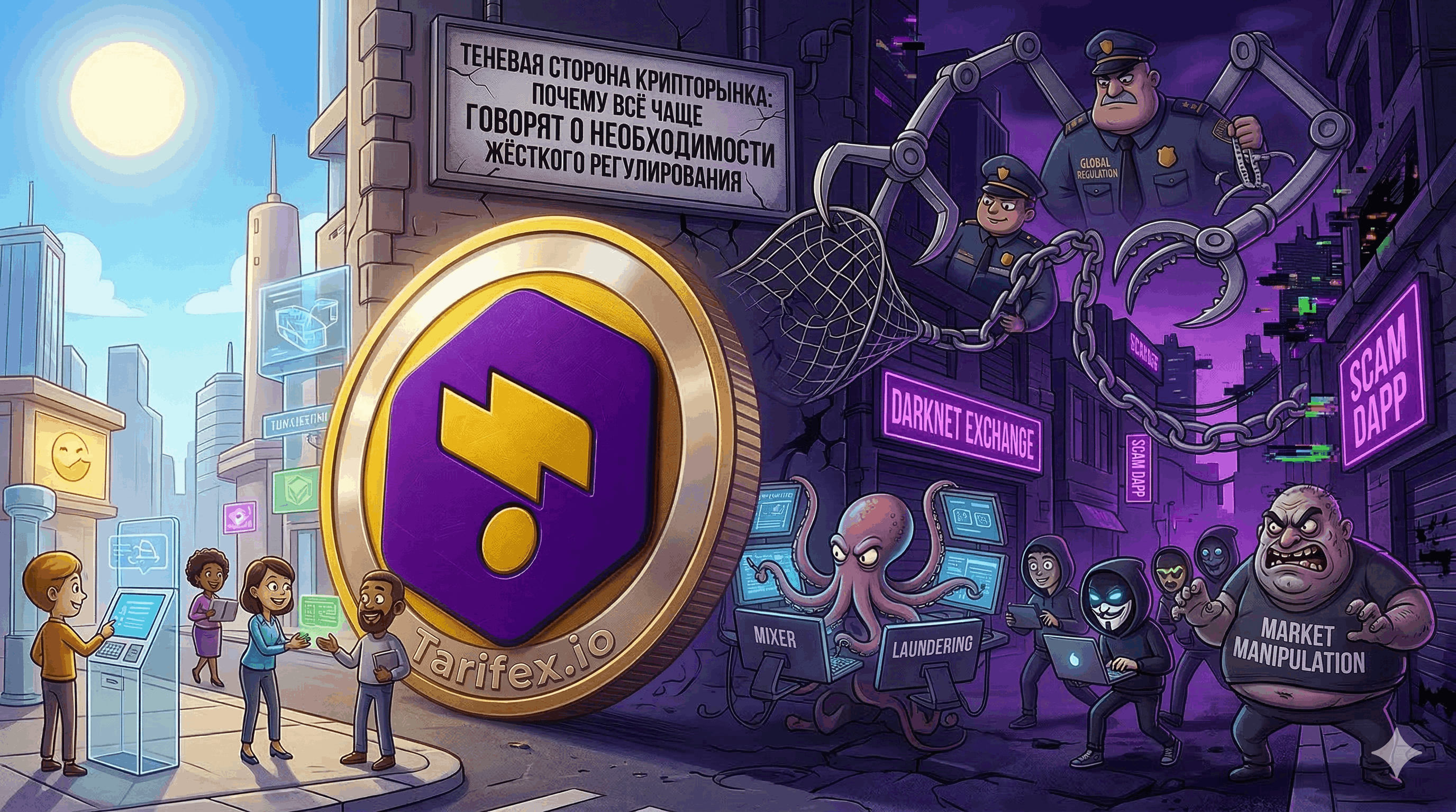 Теневая сторона крипторынка!